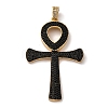 Brass Micro Pave Cubic Zirconia Big Pendants KK-U076-06G-2