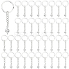 80Pcs Musical Note Alloy Keychain KEYC-FH00091-1