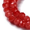 Baking Paint Imitation Jade Glass Bead Strands DGLA-A034-J8MM-A32-3