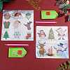 2 Sets 2 Style Christmas Theme DIY Diamond Painting Stickers Kits For Kids DIY-SZ0003-43-3