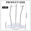 Plastic Minifigures Display Stands with Adjustable Snake Bone Bracket ODIS-WH0070-81B-2