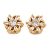 Brass Micro Pave Cubic Zirconia Beads KK-F910-08G-01-1