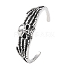 316 Surgical Stainless Steel Cuff Bangles BJEW-C142-01E-AS-4