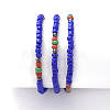 Three Loops Stretch Wrap Bracelets BJEW-JB05018-03-2
