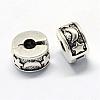 Alloy European Style Clasps PDLC-R001-03AS-1