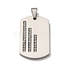 304 Stainless Steel Pendants STAS-F323-06P-1