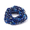 Natural Lapis Lazuli Stretch Beaded Bracelets BJEW-K213-68-2