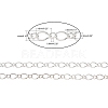 Silver Color Plated Iron Handmade Chains Figaro Chains Mother-Son Chains CHSM023Y-S-2