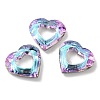 Electroplated Glass Pendants EGLA-O008-01-2