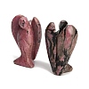 Natural Rhodonite Carved Angel Figurines G-O200-03J-07-2