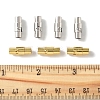 8 Sets 2 Colors Brass Locking Tube Magnetic Clasps KK-FS0001-61-5