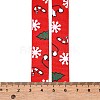 5 Yards Christmas Polyester Printed Grosgrain Ribbon OCOR-A008-01H-4