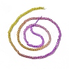 Transparent Gradient Color Glass Beads Strands GLAA-H021-01A-03-4