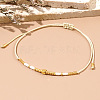 Adjustable Glass Seed Bead Braided Bracelets NY2606-3