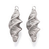 304 Stainless Steel Pendants STAS-T073-77P-1