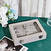 8 Slot Velvet Jewelry Ring Presentation Boxes VBOX-WH0016-01A-5