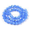 Imitation Jade Electroplate Glass Beads Strands LS-EGLA-A039-J6mm-L04-3
