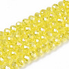 Electroplate Glass Beads Strands EGLA-A034-T8mm-B21-1