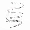 201 Stainless Steel Cross & Oval Link Chains STAS-N092-109-3
