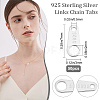 50Pcs 925 Sterling Silver Links STER-BBC0001-09-3