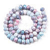 Ombre Effect Dyed Glass Beads Strands GLAA-C023-02-B06-2