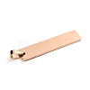 Ion Plating(IP) 304 Stainless Steel Pendants STAS-D142-01B-RG-2