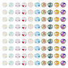  300Pcs 10 Style Baking Painted Transparent & Crackle Glass Beads DGLA-TA0001-03-9