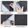 BENECREAT Black Nonslip Foam Adhesive Pad Mat for Furniture AJEW-BC0005-34-5