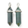 Natural Indian Agate Pointed Pendants G-M378-01P-A39-3