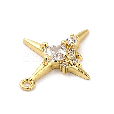 Brass Micro Pave Cubic Zirconia Pendants KK-Q772-04G-1