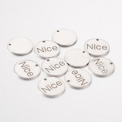 Non-Tarnish 201 Stainless Steel Pendants STAS-O078-C19-1