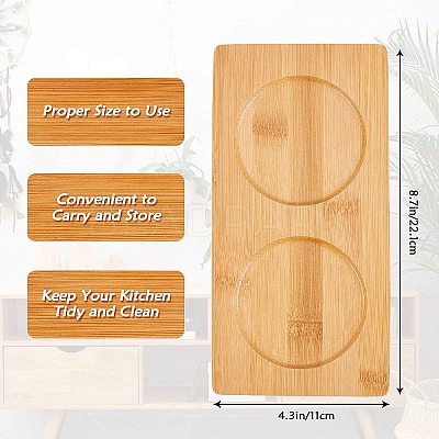 Bamboo Tea Serving Tray AJEW-WH0113-71-1