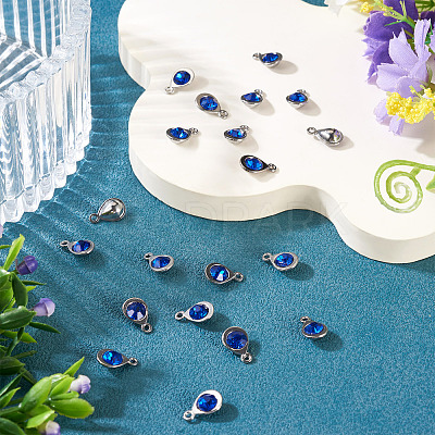 20Pcs Faceted Glass Charms RGLA-TADJ0001-01I-1