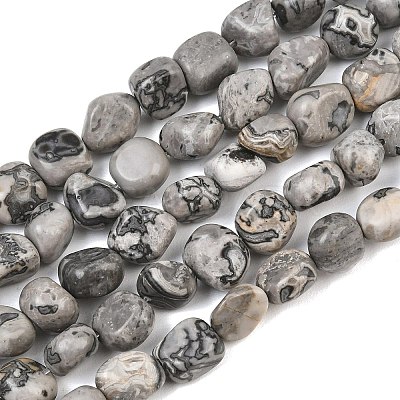 Natural Map Stone Beads Strands GG-CBA787B-A38-1