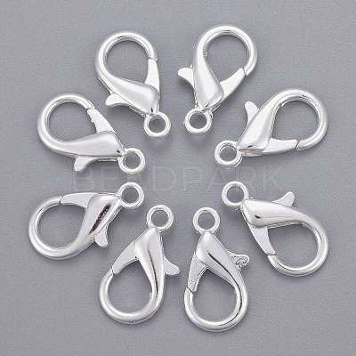 Zinc Alloy Lobster Claw Clasps X-E107-S-1