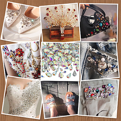 Glass Rhinestone Cabochons RGLA-FG0001-27-1