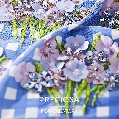 Preciosa® MAXIMA Crystal Sew-On Cups Y-PRC-SE15-60010-S-1