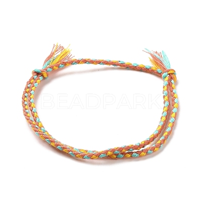 Polyester Braided Adjustable Cord Bracelet BJEW-A099-03-1
