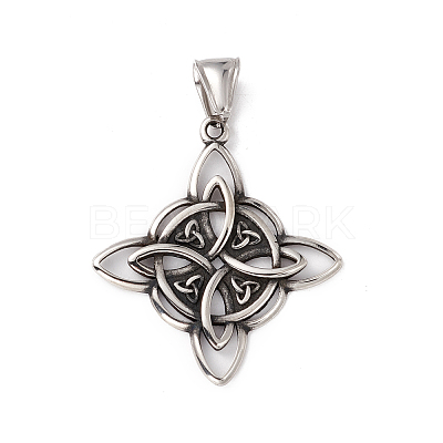 304 Stainless Steel Manual Polishing Pendants STAS-G267-08AS-1