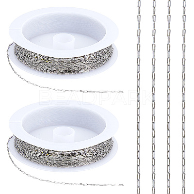20M 304 Stainless Steel Paperclip Chains CHS-DC0001-06-1