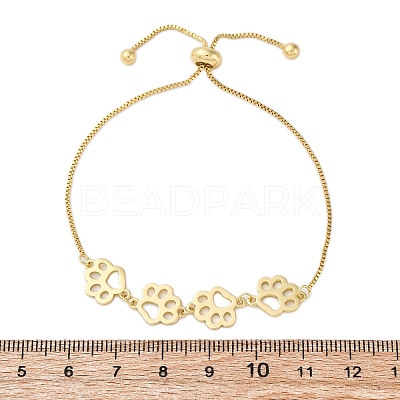 Brass Box Chain Slider Bracelets BJEW-S169-01G-1