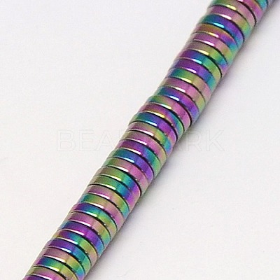 Electroplate Non-magnetic Synthetic Hematite Beads Strands G-J164A-3mm-03-1