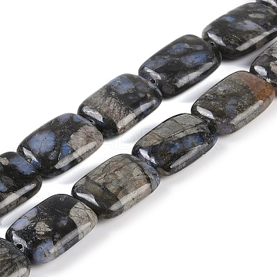 Natural Glaucophane Beads Strands G-C141-C01-03-1