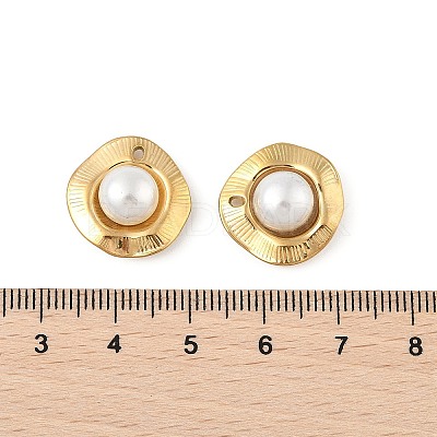 ABS Imitation Pearls Beads Pendants STAS-P380-70G-1