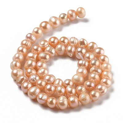 Natural Cultured Freshwater Pearl Beads Strands PEAR-L033-05A-01-1