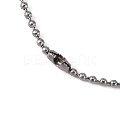 Tarnish Resistant 304 Stainless Steel Ball Chain Necklaces X-CHS-O005-B-1.5mm-1