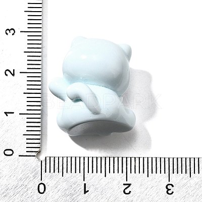 Opaque Cute Little Cat Resin Ornament RESI-S015-02A-1