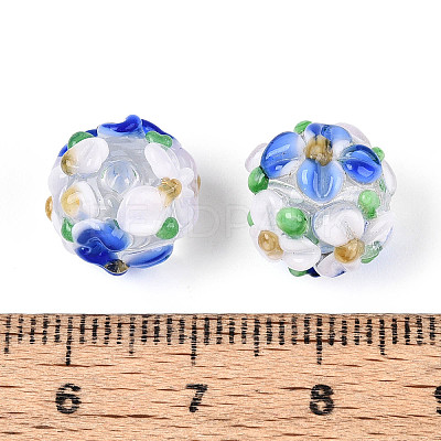Handmade Lampwork Beads Strands LAMP-N021-015A-16-1