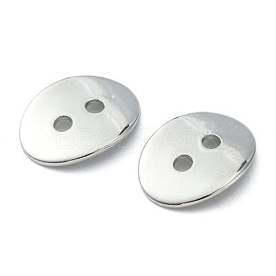 Brass Button Clasps KK-G080-N-1