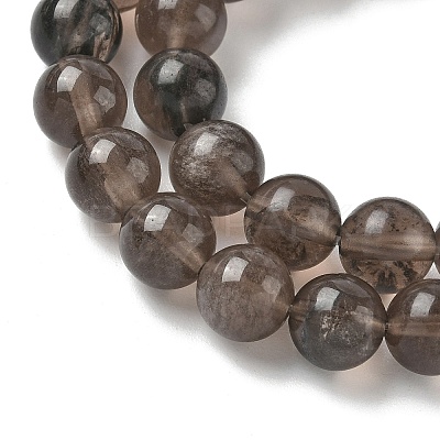 Natural Ice Obsidian Beads Strands G-P590-A03-8mm-01-1